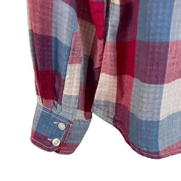 Lucky Brand Long Sleeve Check Shirt Size Medium - Picture 7 of 7